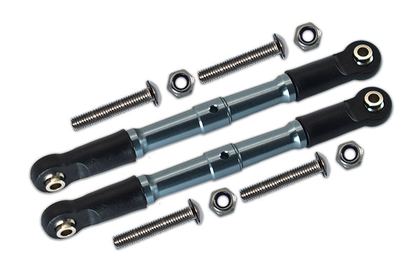 Losi 1:10 Rock Rey LOS03009 / Hammer Rey U4 LOS03030 Aluminum Front Turnbuckle For Steering - 1Pr Set Gray Silver