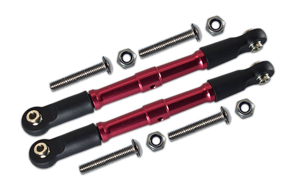 Losi 1:10 Rock Rey LOS03009 / Hammer Rey U4 LOS03030 Aluminum Front Turnbuckle For Steering - 1Pr Set Red