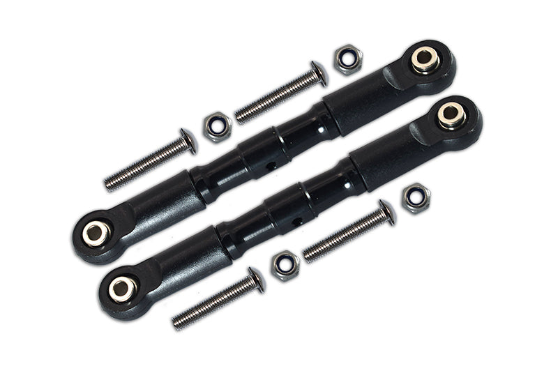 Losi 1:10 Rock Rey LOS03009 / Hammer Rey U4 LOS03030 Aluminium Adjustable Front Upper Arm With Tie Rod Design - 1Pr Set Black