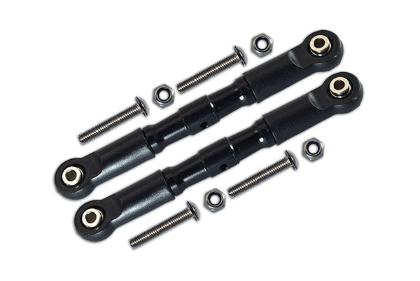 Losi 1:10 Rock Rey LOS03009 / Hammer Rey U4 LOS03030 Aluminium Adjustable Front Upper Arm With Tie Rod Design - 1Pr Set Black