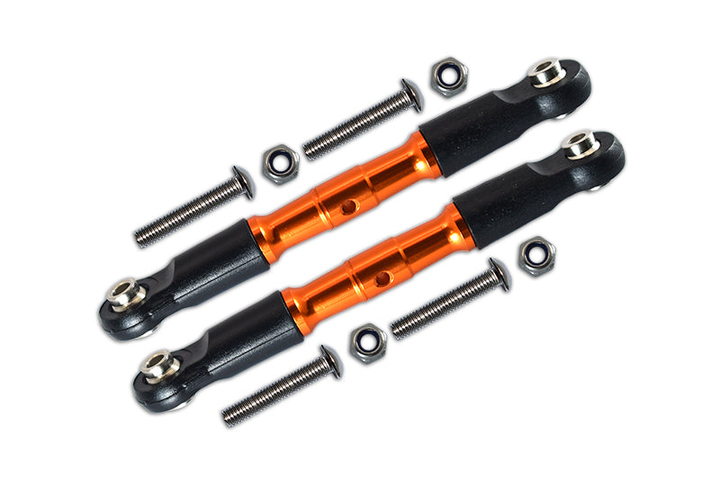 Losi 1:10 Rock Rey LOS03009 / Hammer Rey U4 LOS03030 Aluminium Adjustable Front Upper Arm With Tie Rod Design - 1Pr Set Orange