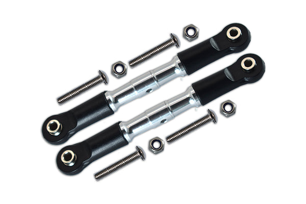 Losi 1:10 Rock Rey LOS03009 / Hammer Rey U4 LOS03030 Aluminium Adjustable Front Upper Arm With Tie Rod Design - 1Pr Set Silver