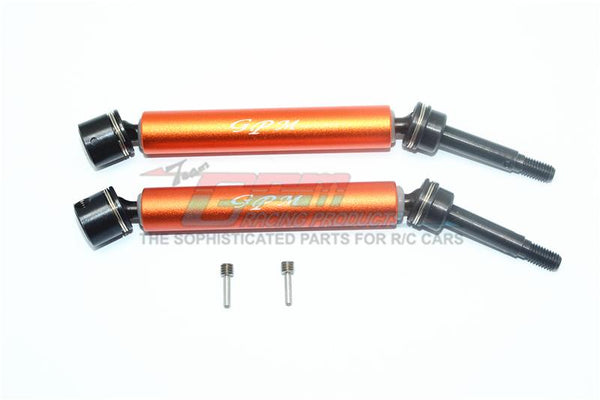 Losi 1/10 Rock Rey 4WD Rock Racer (LOS03009) Harden Steel #45 Front Axle With Alloy Body - 1Pr Set Orange