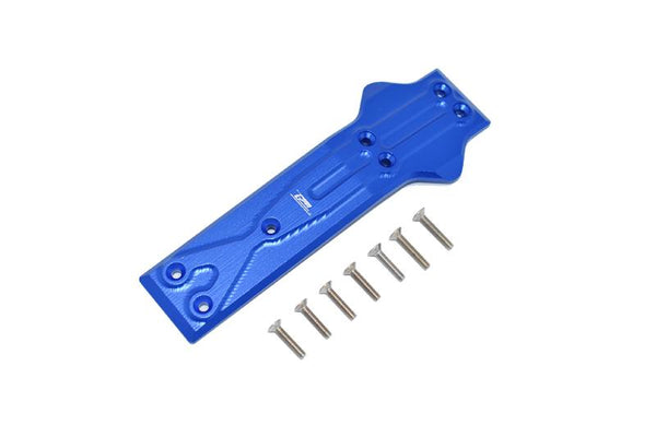 Losi 1/10 Rock Rey 4WD Rock Racer (LOS03009) Aluminum Front Chassis Protection Plate - 8Pc Set Blue