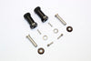 Axial RR10 Bomber Aluminum Wheel Hex Adapters 27mm Width (Use For 4mm Thread Wheel Shaft & 5mm Hole Wheel) - 1Pr Set Black