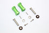Axial RR10 Bomber Aluminum Wheel Hex Adapters 27mm Width (Use For 4mm Thread Wheel Shaft & 5mm Hole Wheel) - 1Pr Set Green