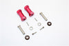 Axial RR10 Bomber Aluminum Wheel Hex Adapters 27mm Width (Use For 4mm Thread Wheel Shaft & 5mm Hole Wheel) - 1Pr Set Red