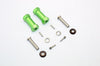 Axial RR10 Bomber Aluminum Wheel Hex Adapters 29mm Width (Use For 4mm Thread Wheel Shaft & 5mm Hole Wheel) - 1Pr Set Green
