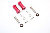 Axial RR10 Bomber Aluminum Wheel Hex Adapters 29mm Width (Use For 4mm Thread Wheel Shaft & 5mm Hole Wheel) - 1Pr Set Red
