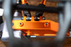 Axial RR10 Bomber Aluminum Front Gear Box Mount - 2Pcs Set Orange