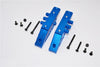 Axial RR10 Bomber Aluminum Front Gear Box Mount - 2Pcs Set Blue