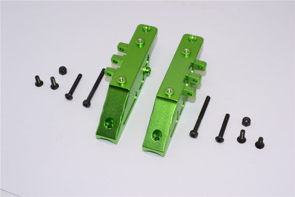 Axial RR10 Bomber Aluminum Front Gear Box Mount - 2Pcs Set Green