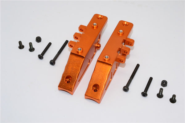 Axial RR10 Bomber Aluminum Front Gear Box Mount - 2Pcs Set Orange