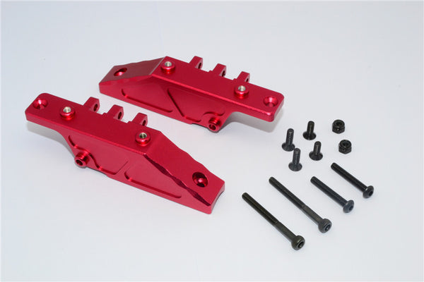 Axial RR10 Bomber Aluminum Front Gear Box Mount - 2Pcs Set Red