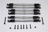 Axial RR10 Bomber Aluminum Front & Rear Link Parts - 6Pcs Set Gray Silver