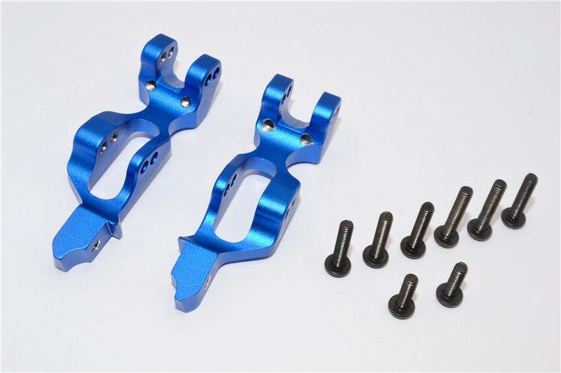 Axial RR10 Bomber Aluminum Rear Shock Mount - 1Pr Set Blue