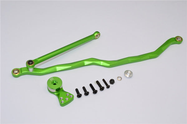 Axial RR10 Bomber Aluminum Steering Link & Hi-Torque Servo Saver - 1 Set Green