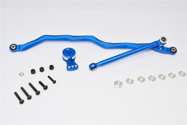 Axial RR10 Bomber Axial RR10 Bomber Aluminum Steering Link & Hi-Torque Servo Saver - 1 Set Blue