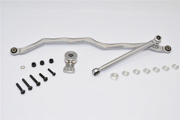 Axial RR10 Bomber Axial RR10 Bomber Aluminum Steering Link & Hi-Torque Servo Saver - 1 Set Gray Silver