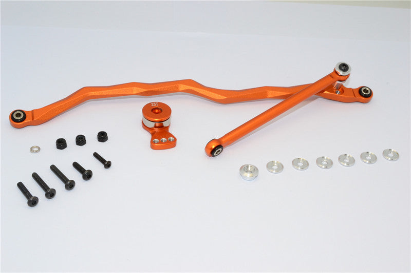 Axial RR10 Bomber Axial RR10 Bomber Aluminum Steering Link & Hi-Torque Servo Saver - 1 Set Orange