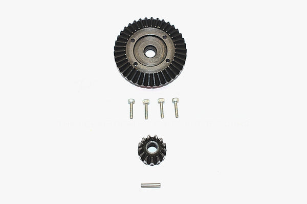 Axial SMT10 Grave Digger (AX90055) Steel Front/Rear Bevel Gear - 2Pcs Black
