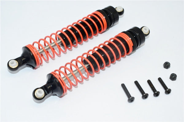 Axial RR10 Bomber Aluminum Front/Rear Adjustable Spring Damper (105mm) - 1Pr Set Black
