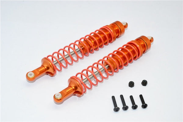 Axial RR10 Bomber Aluminum Front/Rear Adjustable Spring Damper (105mm) - 1Pr Set Orange