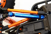 Axial RR10 Bomber Aluminum Front & Rear Main Drive Shaft With Steel Joint (S:122mm-130mm, L:147mm-157mm) - 2Pcs Set Orange