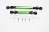 Axial RR10 Bomber Steel+Aluminum Front & Rear Main Drive Shaft (147mm-157mm, 122mm-130mm) - 2Pcs Set Green