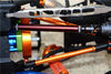 Axial RR10 Bomber Steel Adjustable Main Shaft With Aluminum Body - 1Pr Set Orange