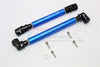 Axial RR10 Bomber Steel Adjustable Main Shaft With Aluminum Body - 1Pr Set Blue