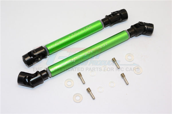 Axial RR10 Bomber Steel Adjustable Main Shaft With Aluminum Body - 1Pr Set Green