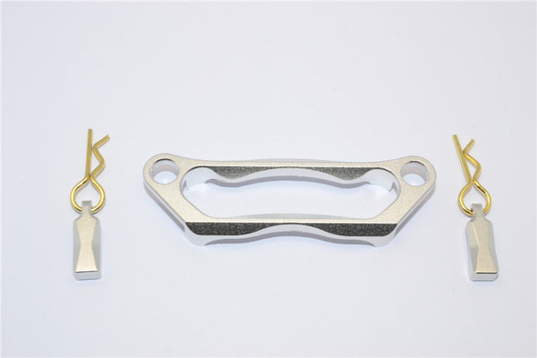 Traxxas Rustler VXL Aluminum Battery Holder - 1 Set Silver