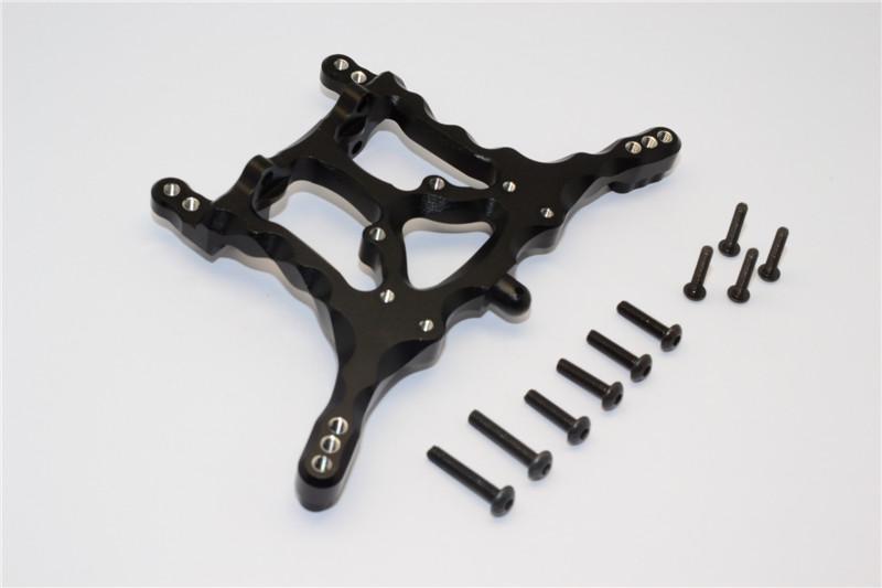 Traxxas Rustler VXL Aluminum Rear Damper Mount - 1 Set Black