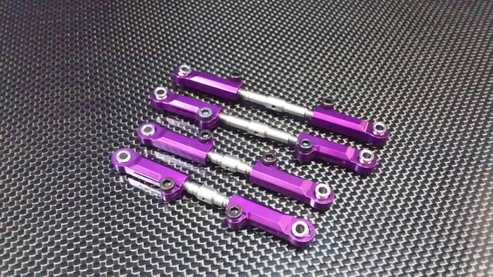 Traxxas Rustler VXL Aluminum Front + Rear Upper Arms - 2Prs Purple