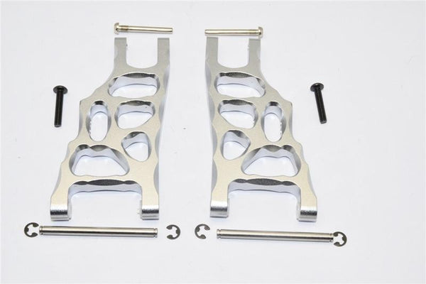 Traxxas Rustler VXL Aluminum Front Lower Arm - 1 Pr Set Gray Silver