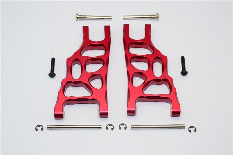 Traxxas Rustler VXL Aluminum Front Lower Arm - 1 Pr Set Red