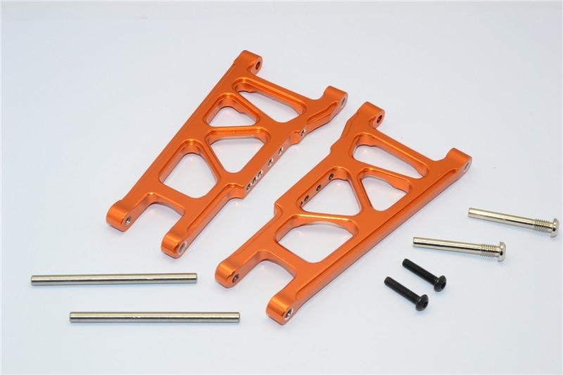 Traxxas Rustler VXL Aluminum Rear Lower Arm - 1Pr Set Orange