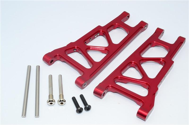 Traxxas Rustler VXL Aluminum Rear Lower Arm - 1Pr Set Red