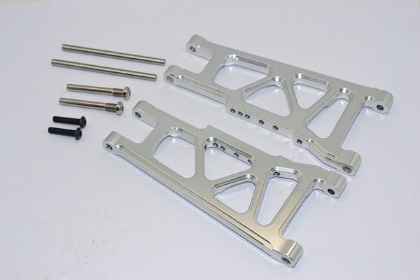 Traxxas Rustler VXL Aluminum Rear Lower Arm - 1Pr Set Silver