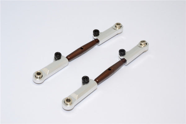 Traxxas Rustler VXL Aluminum Rear Upper Arm - 1Pr Silver