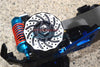 Traxxas Rustler 4X4 VXL (67076-4) Aluminum +2mm Hex With Brake Disk With Silver Lining - 1Pr Set Blue