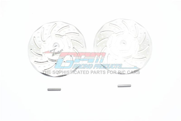 Traxxas Rustler 4X4 VXL (67076-4) Aluminum +2mm Hex With Brake Disk With Silver Lining - 1Pr Set Silver