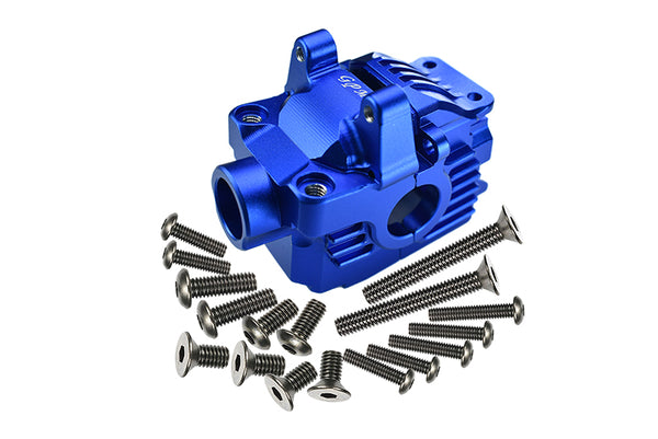 Traxxas Rustler 4X4 VXL (67076-4) Aluminum Front Gear Box -1 Set Blue