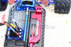 Traxxas Rustler 4X4 VXL (67076-4) Aluminum Battery Hold-Down - 1 Set Red