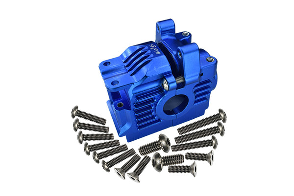Traxxas Rustler 4X4 VXL (67076-4) Aluminum Rear Gear Box - 1 Set Blue