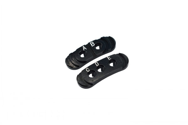 Traxxas Rustler 4X4 VXL (67076-4) Aluminum Fixed Gear Adapter - 2Pc Set Black