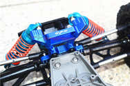 GPM Bras De Fusée Arrière Aluminium Pour Traxxas Rustler 4X4 VXL (67076-4) - 2 Pièces Bleues | Amélioration Performance RC - 10