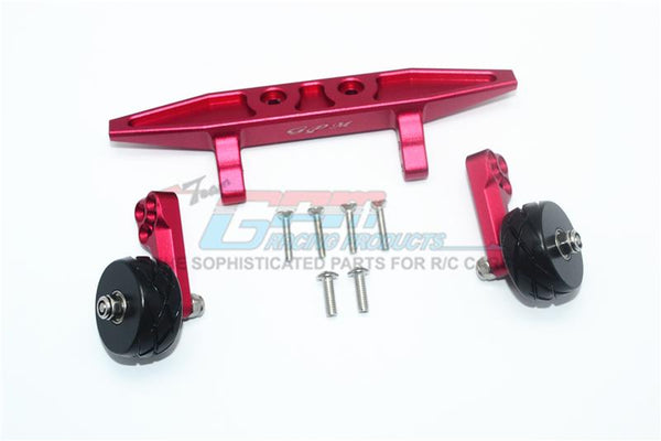 Traxxas Rustler 4X4 VXL (67076-4) Aluminum Rear Adjustable Wheelie - 1 Set Red
