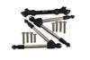 Traxxas Rustler 4X4 VXL (67076-4) Aluminum Front Tie Rods With Stabilizer For C Hub - 11Pc Set Black